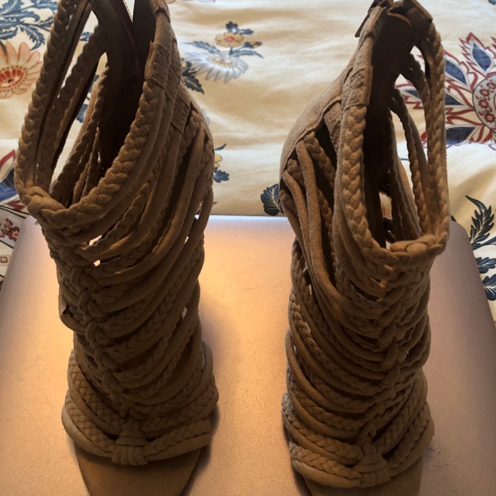 Aldo, beige suede sandals